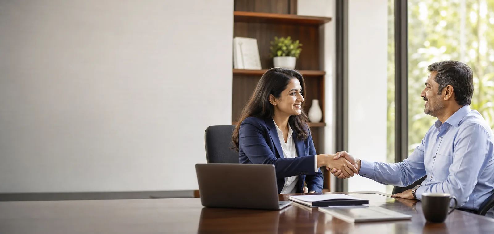 Chartered accountant and client building a trusted professional relationship